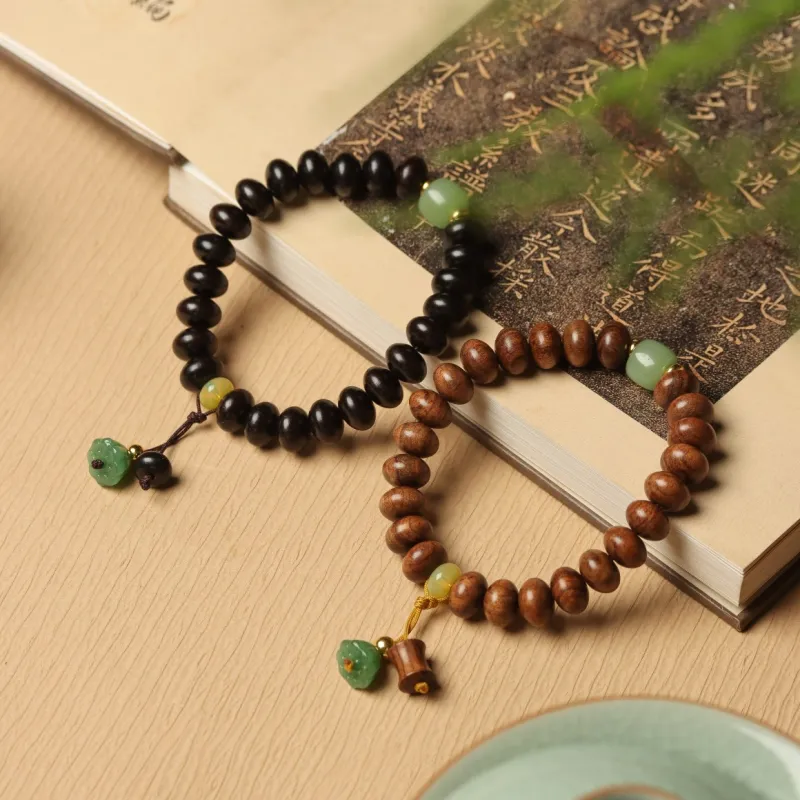 FANGYUANXIAOFU African Blackwood Bracelets Unisex-4