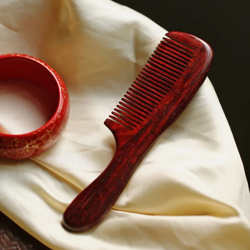 FANGYUANXIAOFU Rosewood Wooden Comb Women's-1