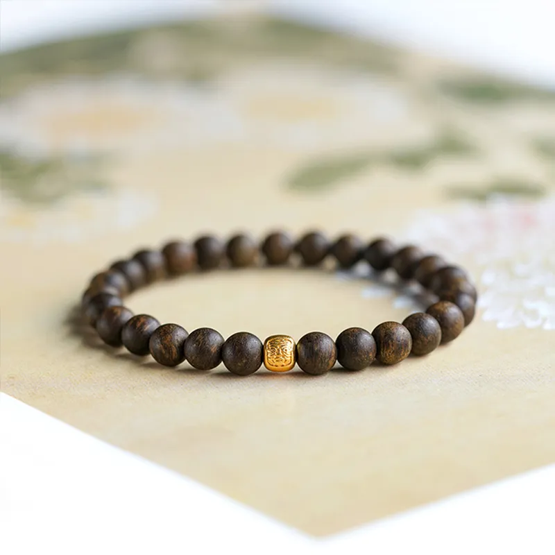 FANGYUANXIAOFU Fragrance Enhancer, Agarwood Bracelets Unisex-2