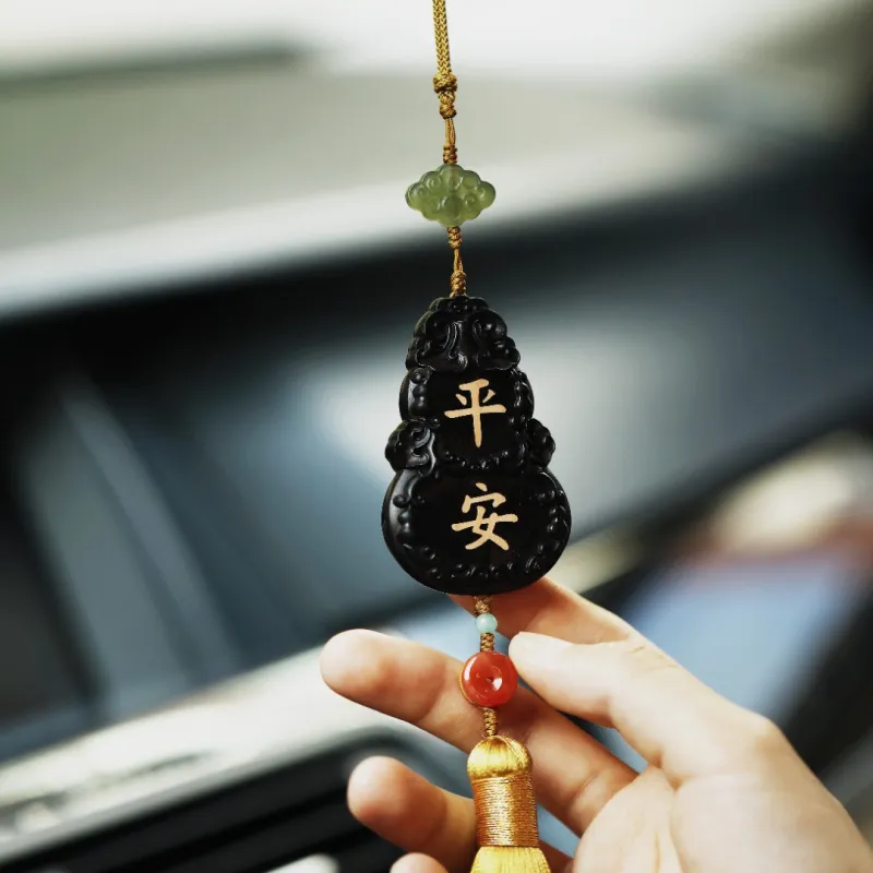 FANGYUANXIAOFU African Blackwood Wooden Products Pendants Unisex-2