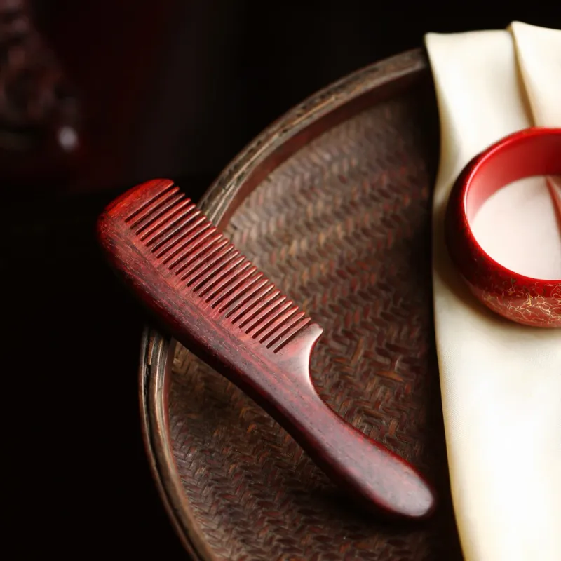 FANGYUANXIAOFU Rosewood Wooden Comb Women's-2