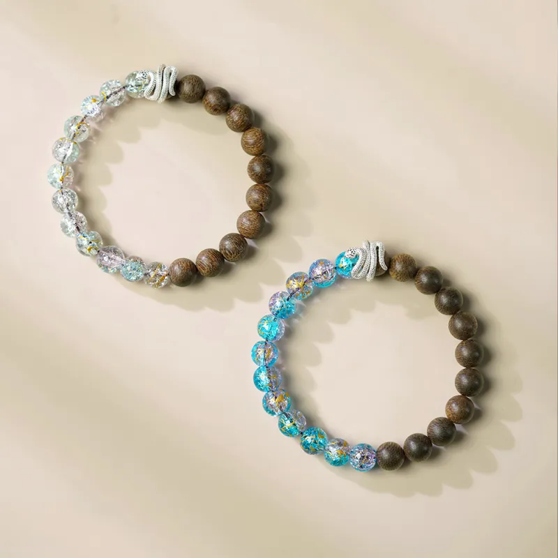 FANGYUANXIAOFU Fragrance Enhancer, Agarwood Bracelets Unisex-3