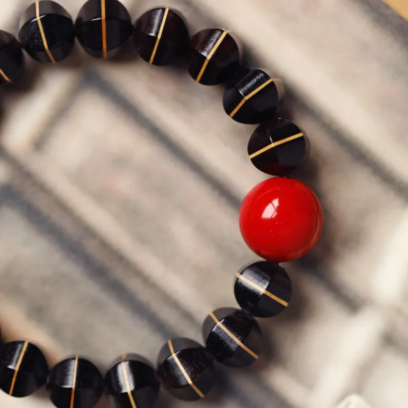 FANGYUANXIAOFU African Blackwood Bracelets Unisex-4