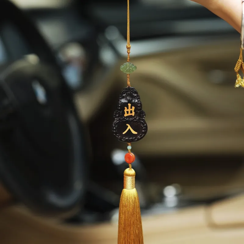 FANGYUANXIAOFU African Blackwood Wooden Products Pendants Unisex-1