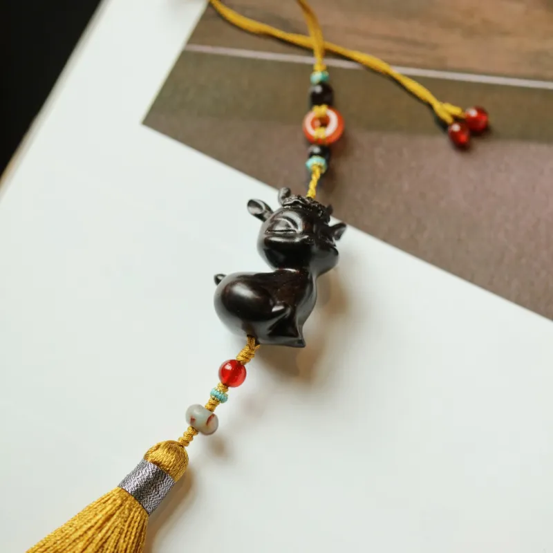 FANGYUANXIAOFU African Blackwood Pendants Unisex-6