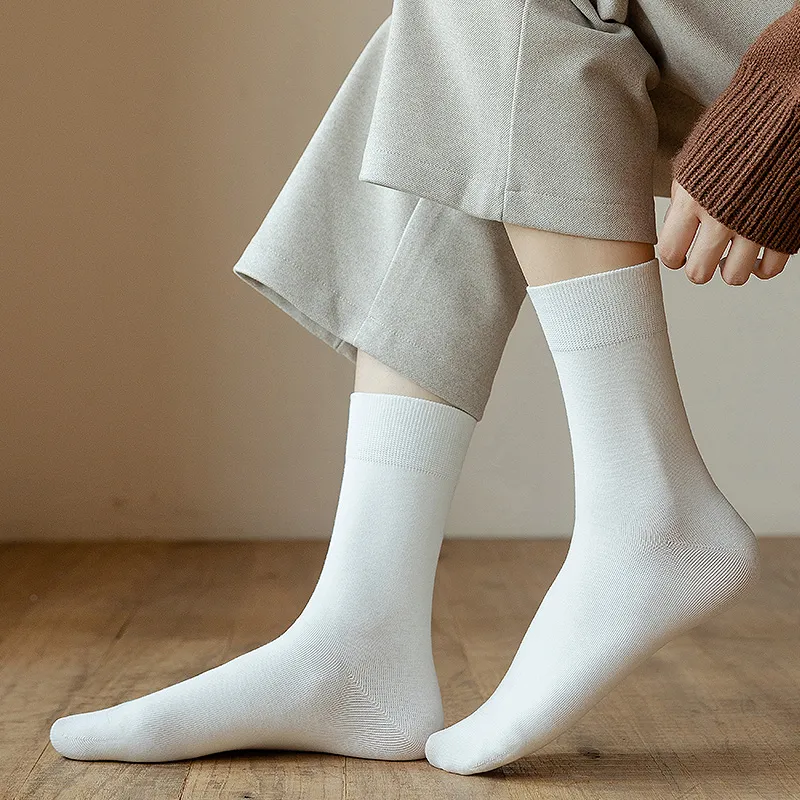 YINSHILIANGPIN Mid Calf Socks Women's 5 Pack-1
