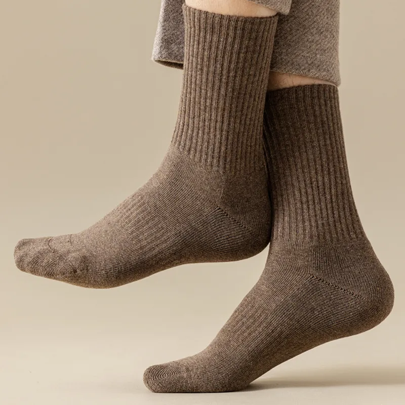 YINSHILIANGPIN Mid Calf Socks Men's 5 Pack-3