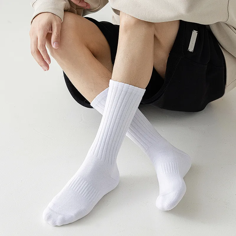 YINSHILIANGPIN Mid Calf Socks Men's 5 Pack-2