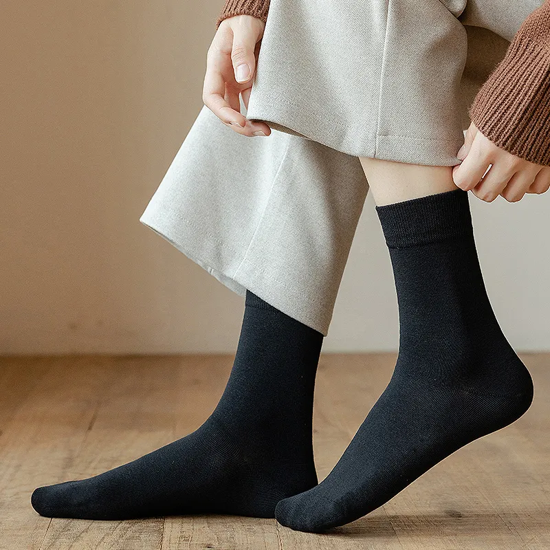 YINSHILIANGPIN Mid Calf Socks Women's 5 Pack-3