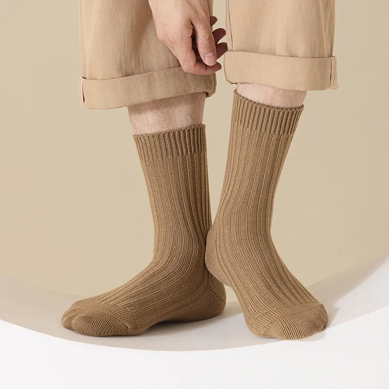 YINSHILIANGPIN Mid Calf Socks Men's 5 Pack-7