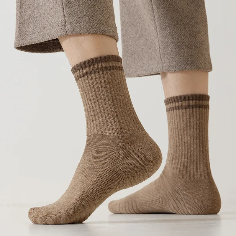 YINSHILIANGPIN Mid Calf Socks Men's 5 Pack-6