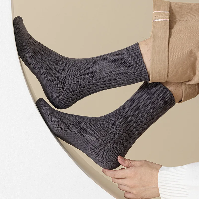 YINSHILIANGPIN Mid Calf Socks Men's 5 Pack-5