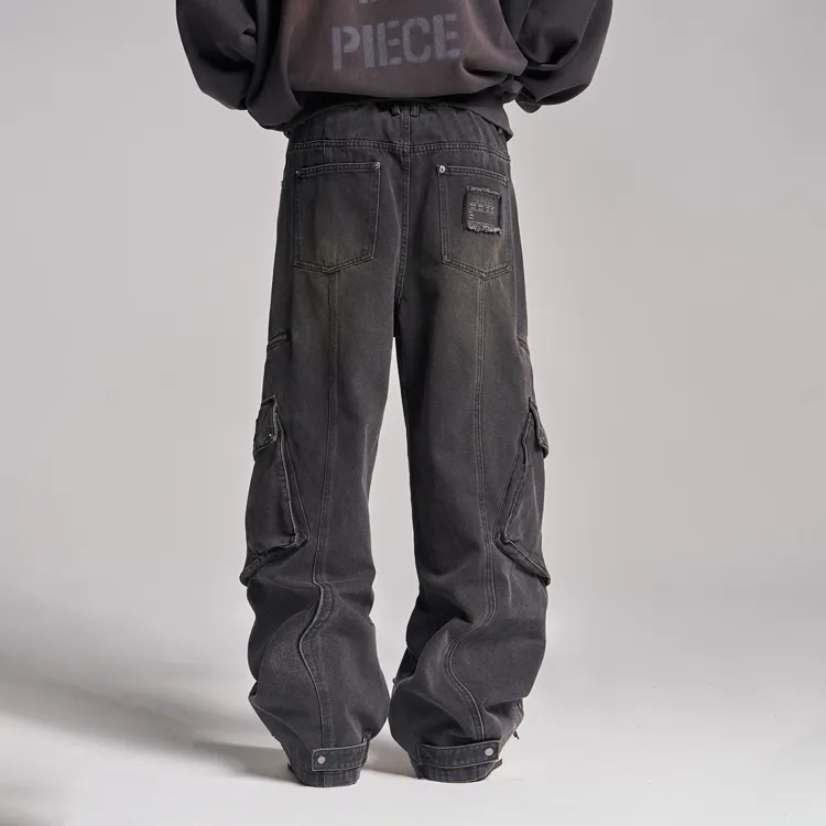 XVESSEL Jeans Unisex Black-3