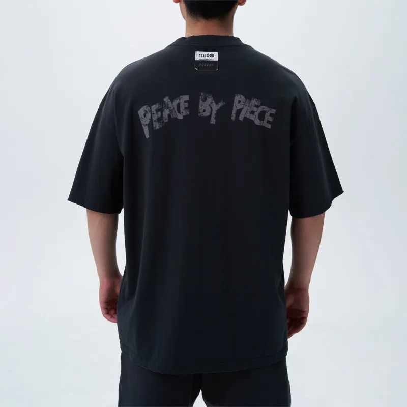 XVESSEL Felix Cat Co branded Series T Shirts Unisex Black-3