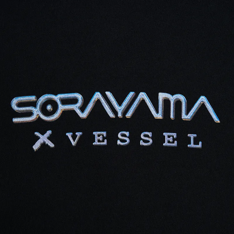 VESSEL x HajimeSorayama Sweatshirt Unisex Black-4