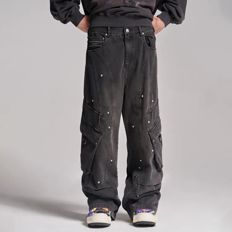 XVESSEL Jeans Unisex Black-2
