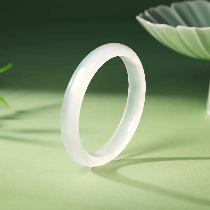 STYLEJING Chalcedony Jade Bangles Women's-4