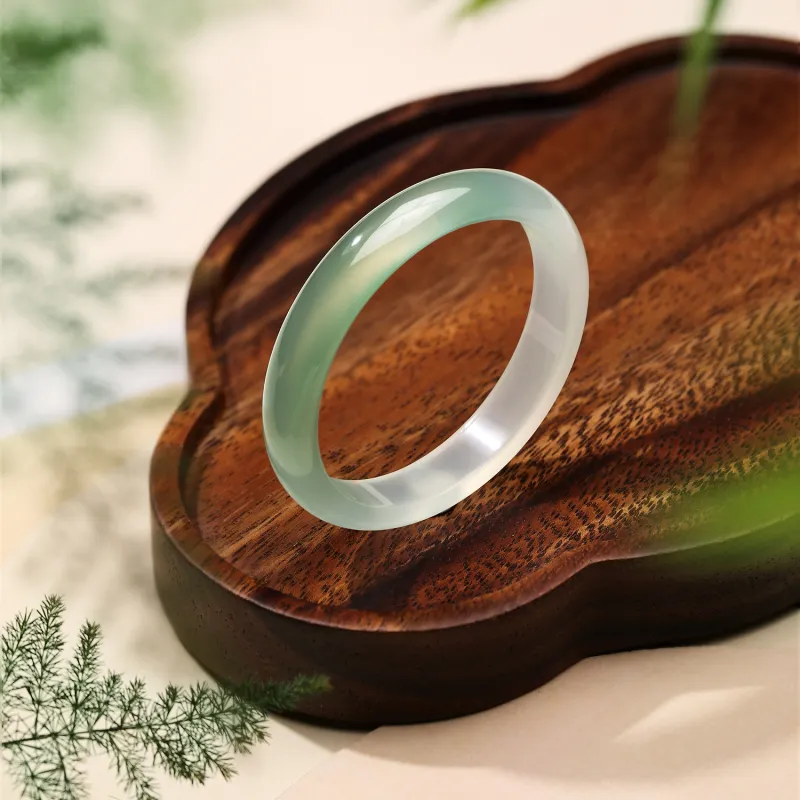 STYLEJING Chalcedony Jade Bangles Women's-9