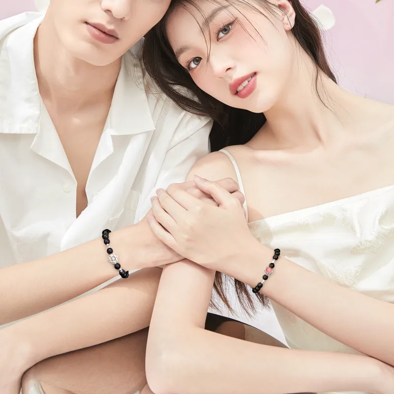 LEONAJ Obsidian Bracelets Unisex-3
