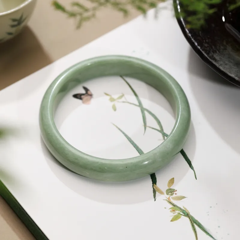 STYLEJING Serpentine Jade Bangles Women's-2