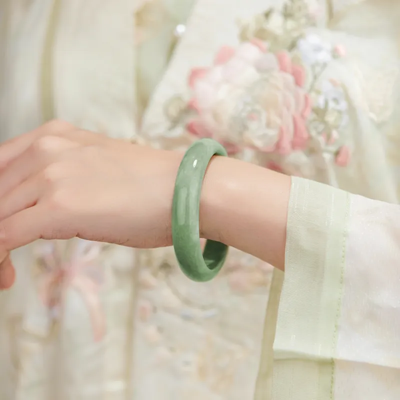 STYLEJING Serpentine Jade Bangles Women's-4