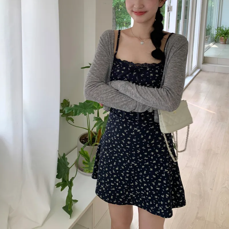 SOIE Skirt Set Women's Navy Blue-2
