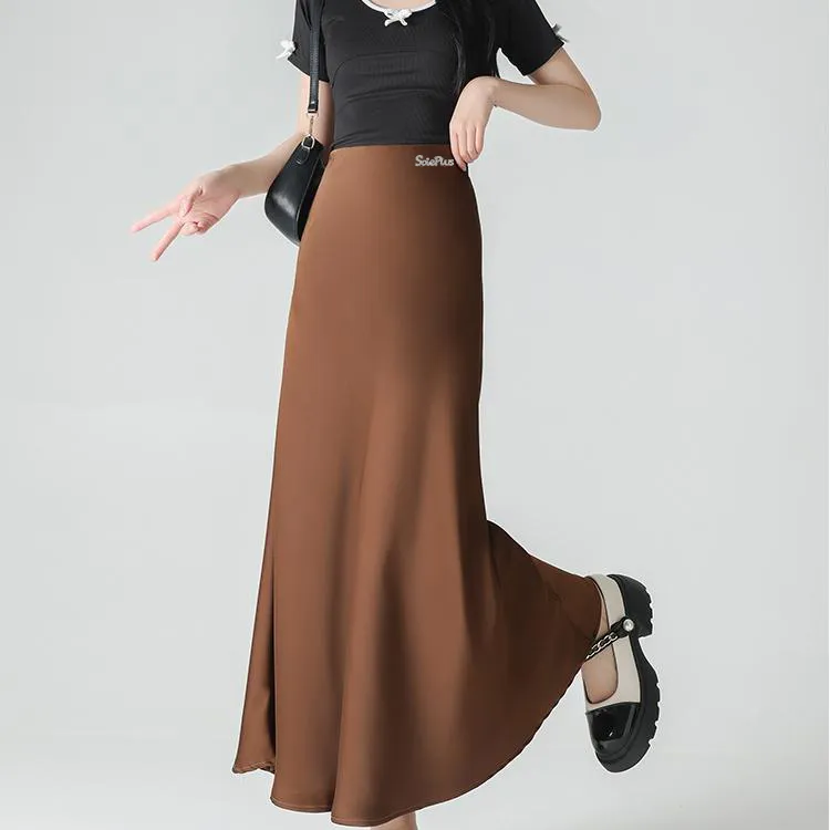 SOIE Casual Long Skirts Women's-16