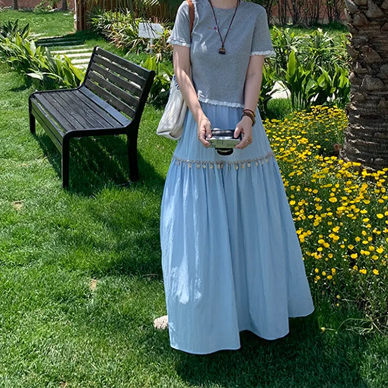 SOIE Casual Long Skirts Women's-7