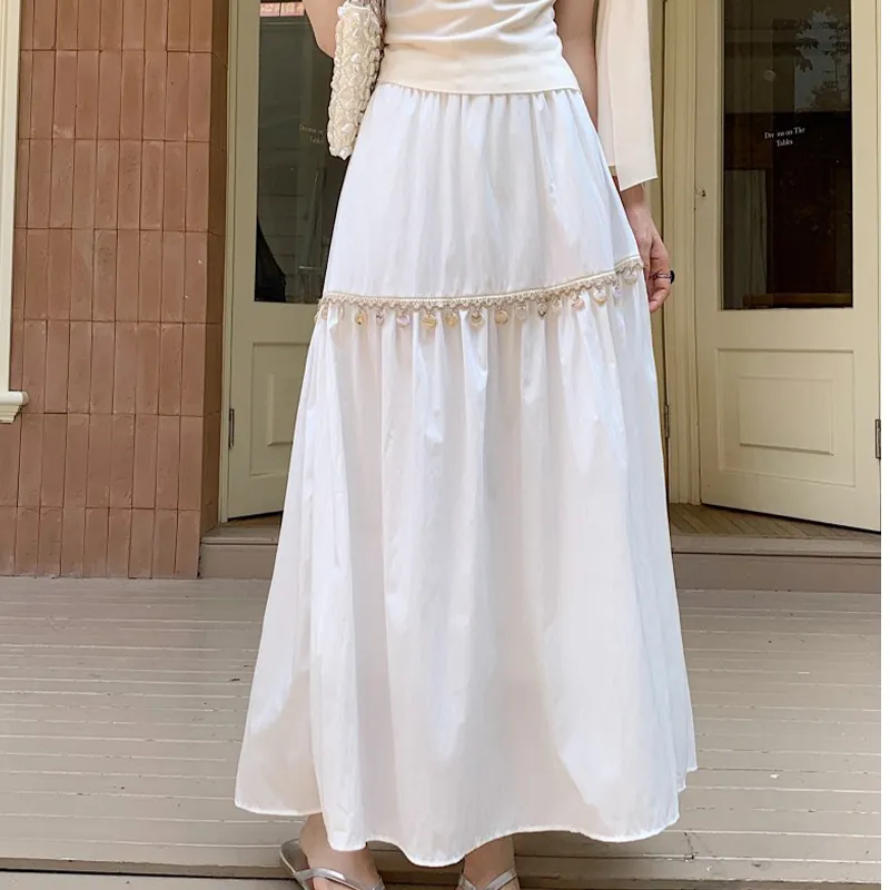SOIE Casual Long Skirts Women's-4