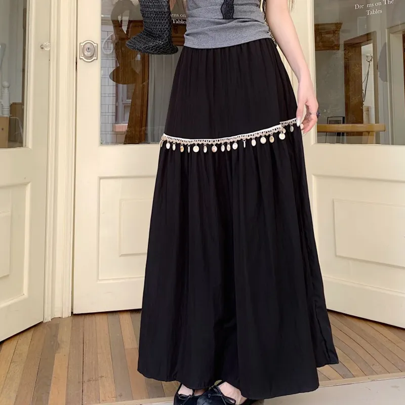 SOIE Casual Long Skirts Women's-12