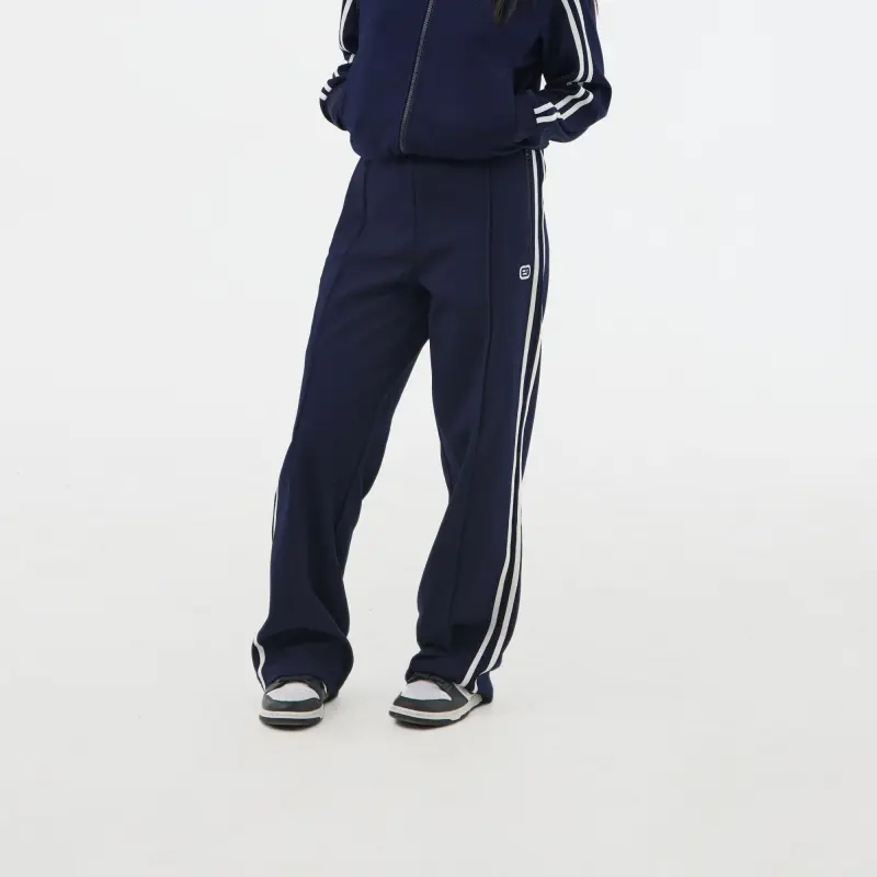 Crying Center Casual Pants Unisex Navy Blue-3