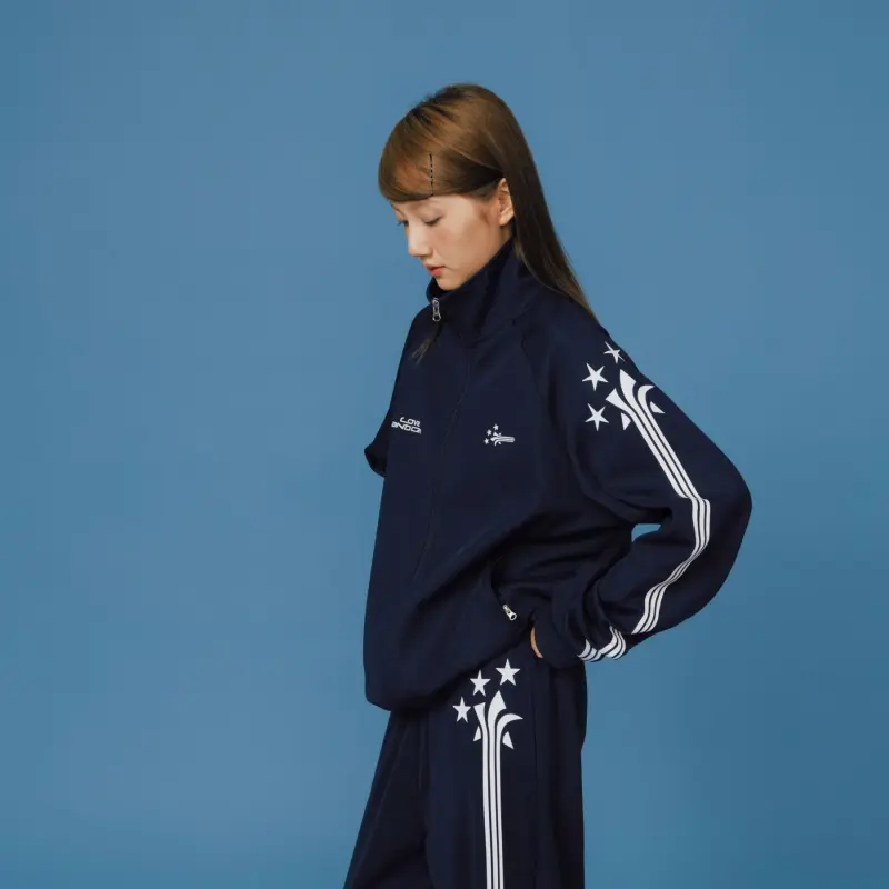 Crying Center Jackets Unisex Navy Blue-10