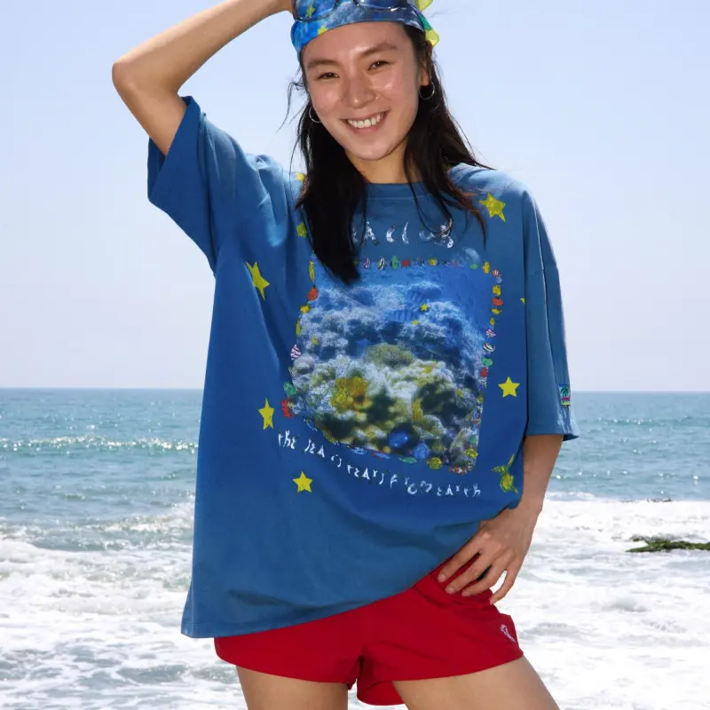 Crying Center T-Shirts Unisex Sea Blue-2