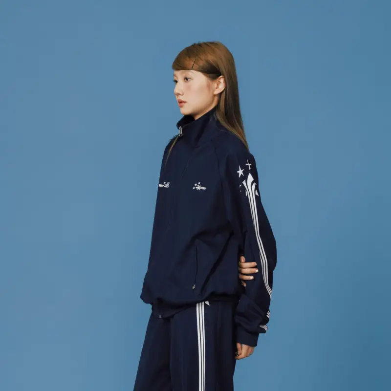 Crying Center Jackets Unisex Navy Blue-7