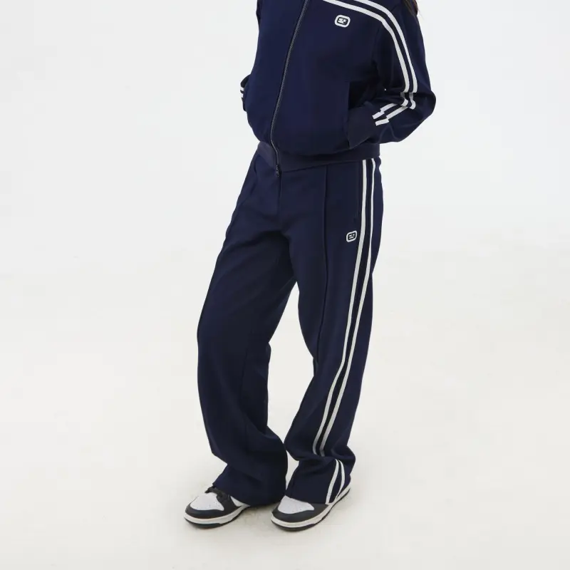 Crying Center Casual Pants Unisex Navy Blue-2