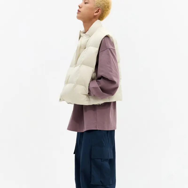 Crying Center Vest Unisex Cream White-3