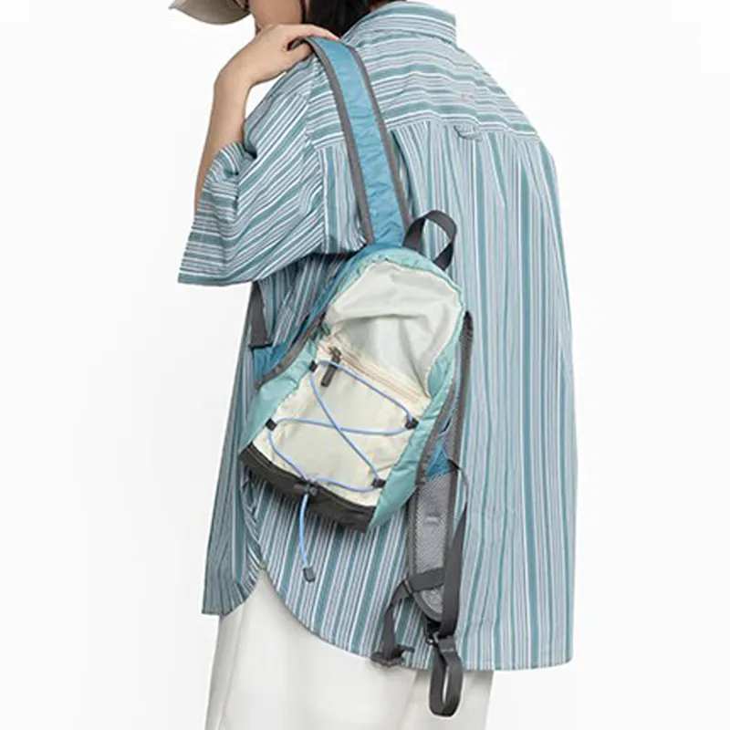 Crying Center Nylon Backpack Trumpets Unisex IKEA Blue/Light Gray Navy Blue/Light Yellow Green-12