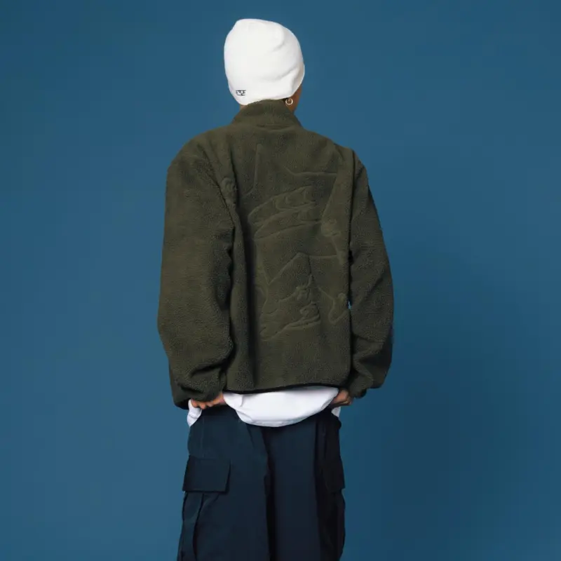 Crying Center Jacket Unisex Green-6