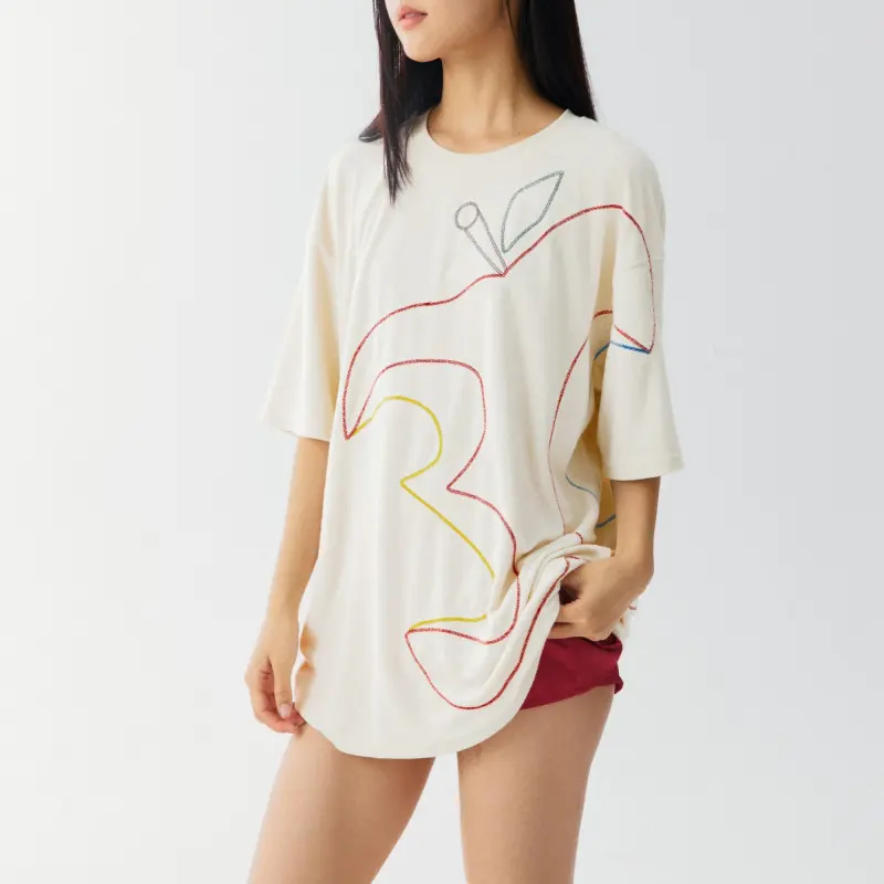 Crying Center T Shirt Unisex Apricot-6