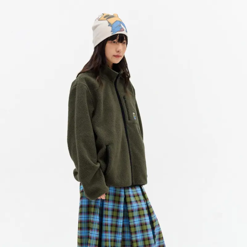 Crying Center Jacket Unisex Green-4