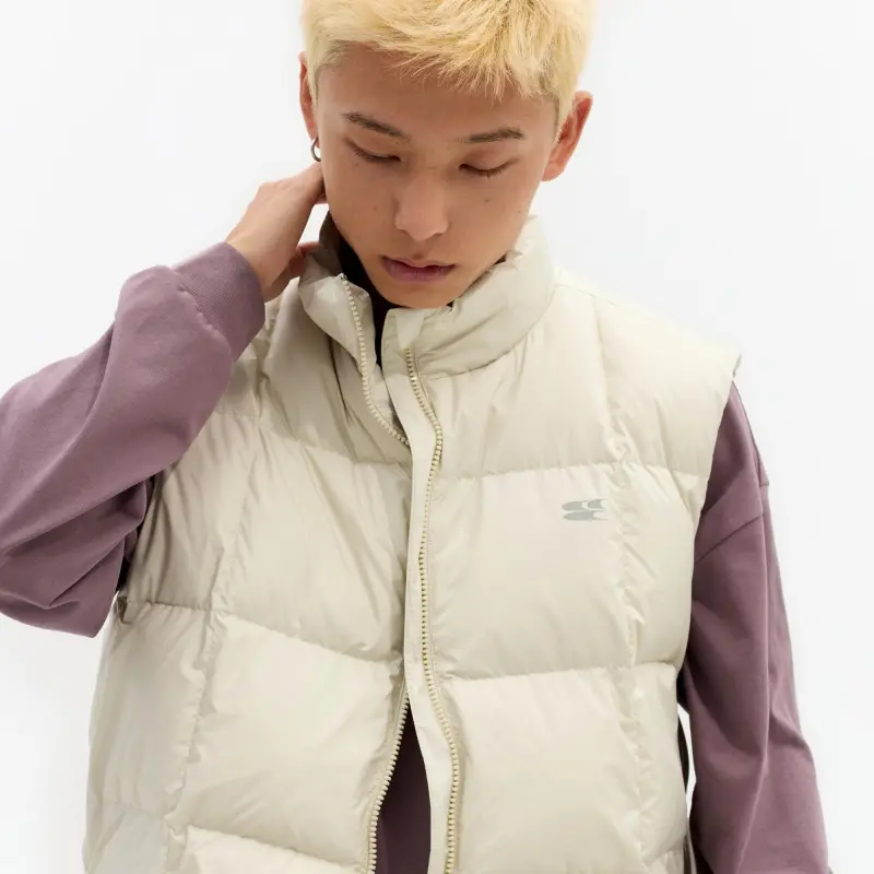 Crying Center Vest Unisex Cream White-5
