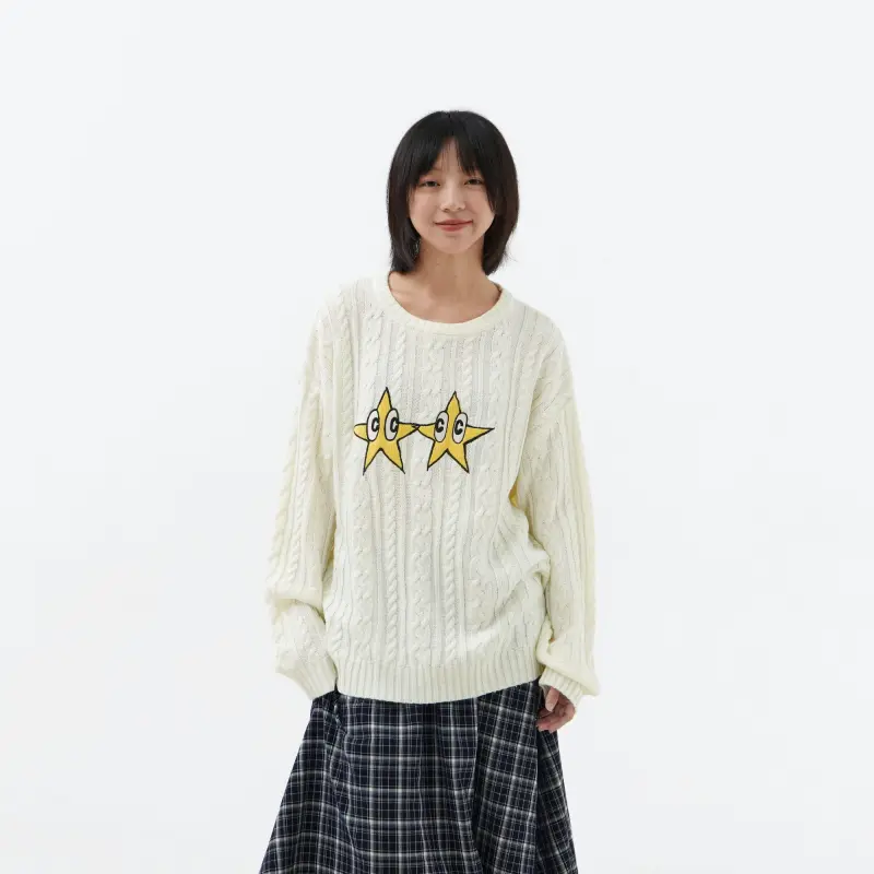 Crying Center Sweaters Unisex White-2