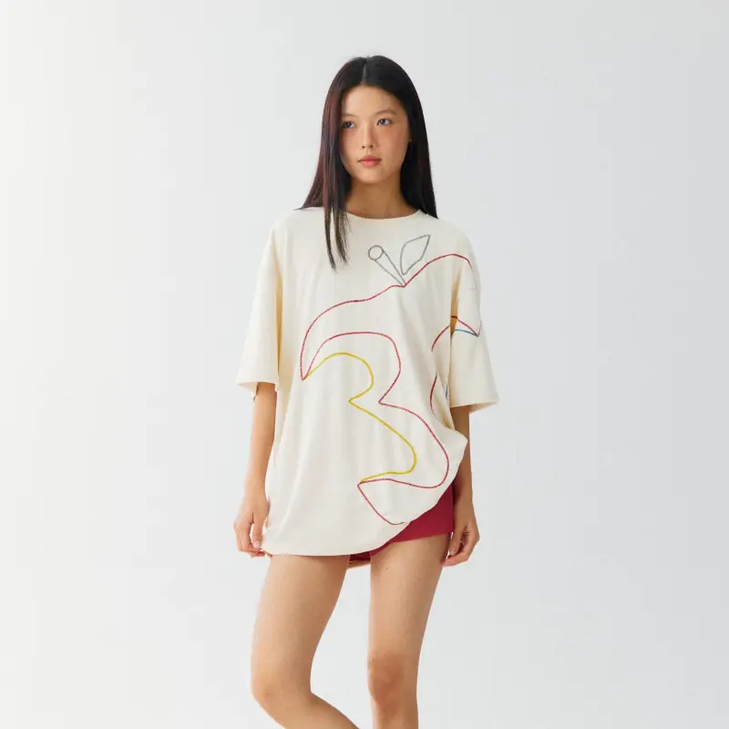 Crying Center T Shirt Unisex Apricot-3