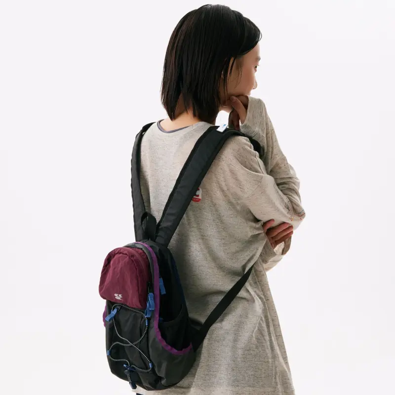 Crying Center Fabric Backpack Medium Size Unisex Multicolor-10