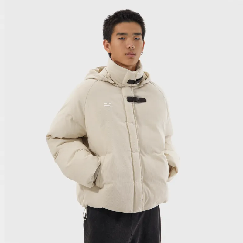 Crying Center Puffer Jackets Unisex Cream White-7