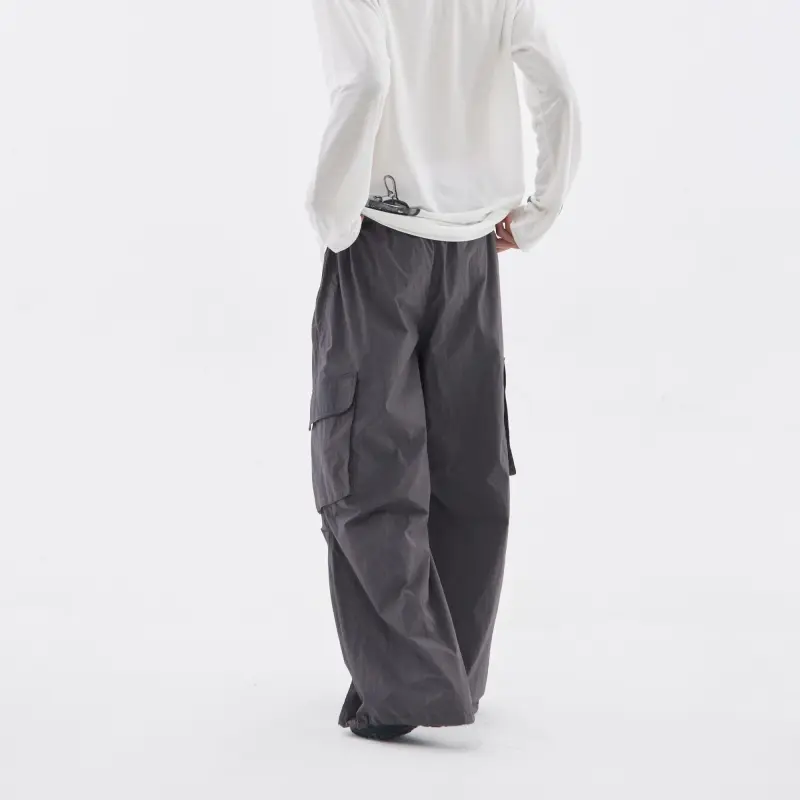 Crying Center Casual Pants Unisex Dark Gray-11