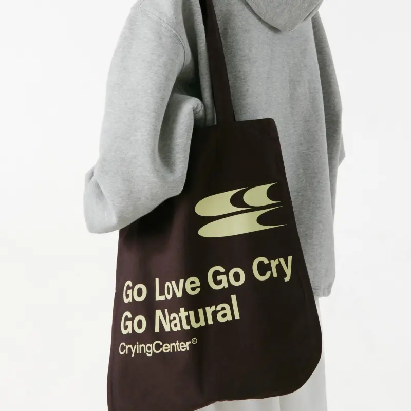 Crying Center Fabric Shoulder Bag Regular Unisex Multicolor-26