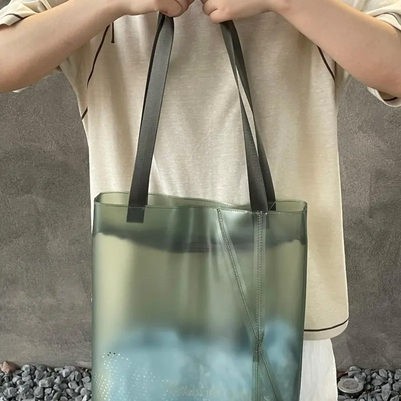 Crying Center PU Tote Handbag, Shoulder Bag Unisex Multicolor-3