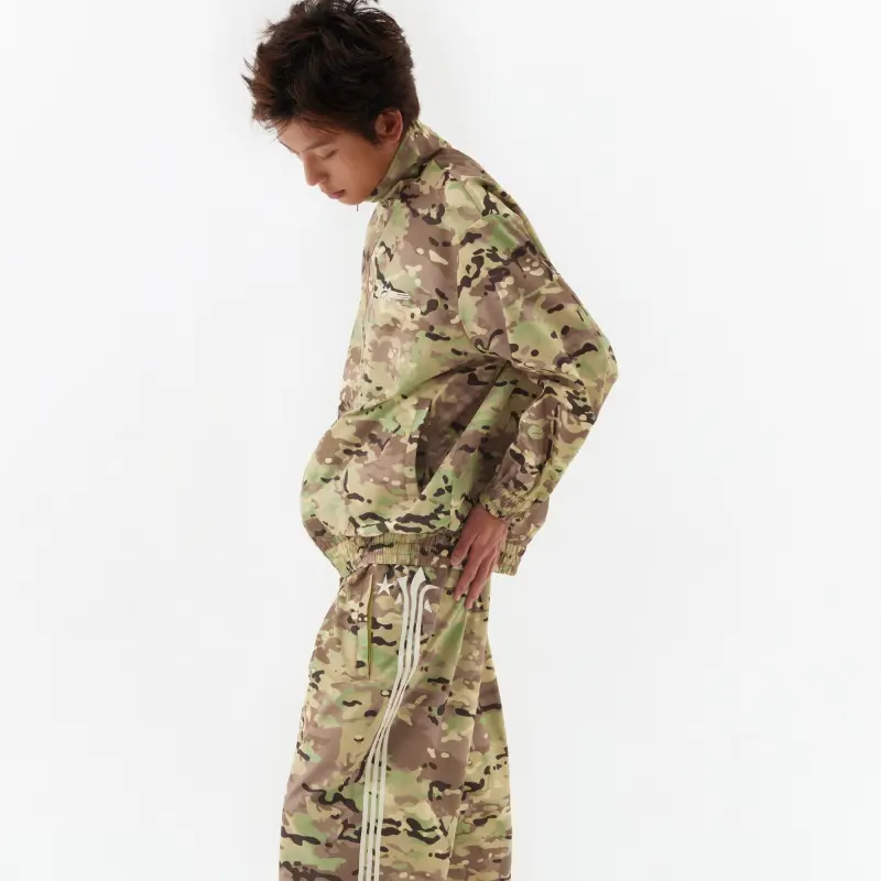 Crying Center Jackets Unisex Camouflage-2