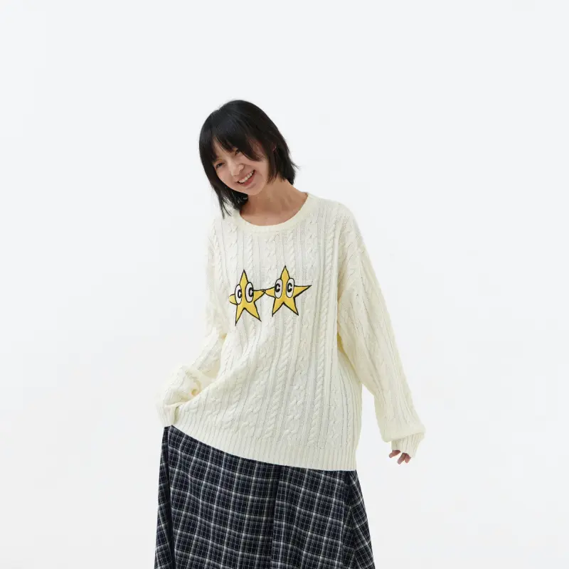 Crying Center Sweaters Unisex White-6